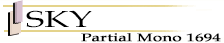 Rene of Paris Noriko - Sky Partial Mono 1694